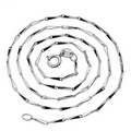 925 Sterling Silver Melon Seed Chain Necklace - Dainty Ingot Link Chain for Women